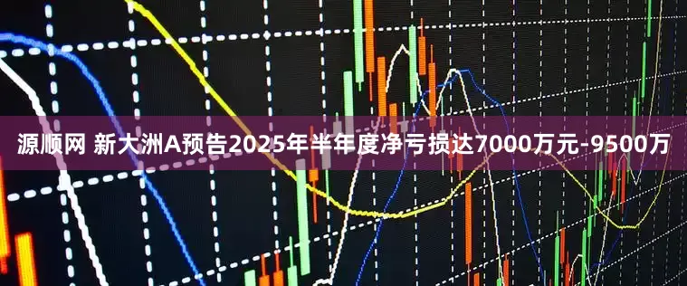 源顺网 新大洲A预告2025年半年度净亏损达7000万元-9500万